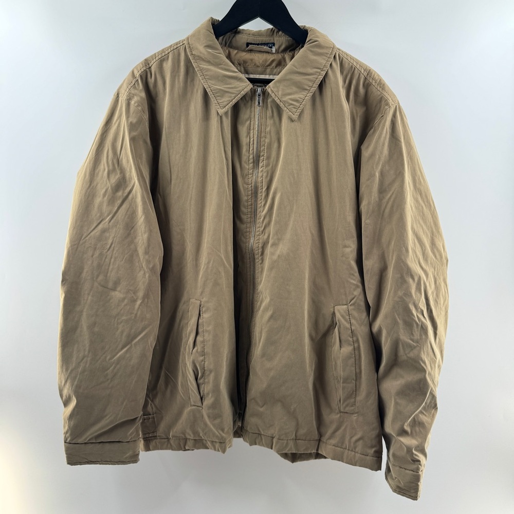 St. John’s Bay Men’s Water-Resistant Khaki Jacket Size XL